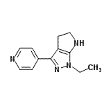CAS#: 641584-75-0， 1-Ethyl-3-(4-pyridinyl)-1,4,5,6-tetrahydropyrrolo[2,3-c]pyrazole