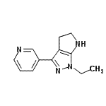 CAS#: 641584-77-2， 1-Ethyl-3-(3-pyridinyl)-1,4,5,6-tetrahydropyrrolo[2,3-c]pyrazole