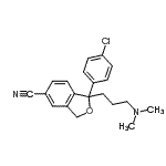 CAS#: 64169-57-9， 1-(4-Chlorophenyl)-1-[3-(dimethylamino)propyl]-1,3-dihydro-2-benzofuran-5-carbonitrile