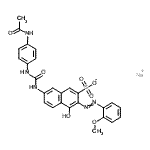 CAS#: 6417-30-7， Sodium 7-{[(4-Acetamidophenyl)Carbamoyl]Amino}-4-Hydroxy-3-[(2-Methoxyphenyl)Diazenyl]-2-Naphthalenesulfonate