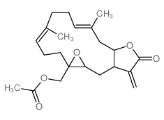 CAS#: 64180-71-8， 1alpha-Acetoxymethyl-2,3,6,7,10,10A,13,13A,14,14alpha-Decahydro-5,9-Dimethyl-13-Methyleneoxireno[4,5]Cyclotetradeca[1,2-b]Furan-12(1aH)-One
