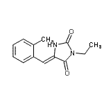 CAS 登录号：641995-96-2， (5Z)-3-乙基-5-(2-甲基苄亚基)-2,4-咪唑烷二酮