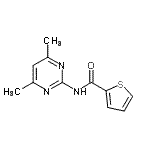 CAS#: 64230-46-2， N-(4,6-Dimethyl-2-pyrimidinyl)-2-thiophenecarboxamide