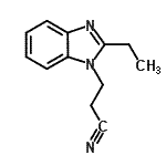 CAS#: 64266-25-7， 3-(2-Ethyl-1H-benzimidazol-1-yl)propanenitrile