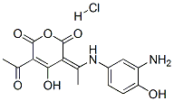 CAS#: 64353-91-9， 5-Acetyl-3-[1-[(3-Amino-4-Hydroxyphenyl)Amino]Ethylidene]-4-Hydroxy-2H-Pyran-2,6(3H)-Dione Monohydrochloride