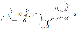 CAS#: 64375-47-9， 2-(2-(3-Ethyl-4-Oxo-2-Thioxo-5-Thiazolidinylidene)Ethylidene)-3-Thiazolidinepropanesulfonic Acid Compd. With N,N-Diethylethanamine (1:1)