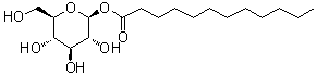 CAS#: 64395-92-2， 1-O-Dodecanoyl-beta-D-glucopyranose