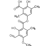 CAS#: 644-66-6， 3-[(3-Formyl-2-Hydroxy-4-Methoxy-6-Methylbenzoyl)Oxy]-6-Hydroxy-2,5-Dimethylbenzoic Acid