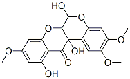 CAS#: 64461-44-5， (6R,6aS,12aR)-6,11,12a-Trihydroxy-2,3,9-trimethoxy-6a,12a-dihydrochromeno[3,4-b]chromen-12(6H)-one