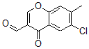 结构式 CAS# 64481-12-5, 6-氯-7-甲基-4-氧代-4H-1-苯并吡喃-3-甲醛