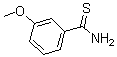 structure of CAS# 64559-06-4, 3-Methoxy-Benzenecarbothioamide;3-Methoxythiobenzamide;Zinc02533930;Sbb016506