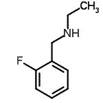structure of CAS# 64567-25-5, N-(2-Fluorobenzyl)ethanamine;N-(2-fluorobenzyl)ethanamine;N-(2-Fluorobenzyl)ethylamine