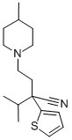 CAS#: 64647-42-3， 4-Methyl-alpha-(1-Methylethyl)-alpha-2-Thienyl-1-Piperidinebutyronitrile