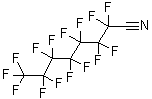 structure of CAS# 647-12-1, Perfluorooctanonitrile;2,2,3,3,4,4,5,5,6,6,7,7,8,8,8-Pentadecafluorocaprylonitrile;Nsc71019;Perfluorooctanonitrile
