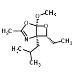 CAS#: 647012-62-2， (1R,5S,7R)-7-Ethyl-1-isobutyl-5-methoxy-3-methyl-4,6-dioxa-2-azabicyclo[3.2.0]hept-2-ene