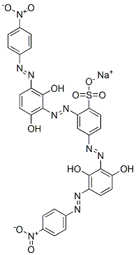 CAS#: 6473-04-7， 2,4-Bis[[2,6-Dihydroxy-3-[(4-Nitrophenyl)Azo]Phenyl]Azo]Benzenesulfonic Acid Sodium Salt