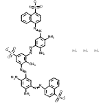 CAS 登录号：6473-05-8， 三钠4,4'-{(2-甲基-5-磺酸-1,3-亚苯基)二[2,1-二氮烯二基(4,6-二氨基-3,1-亚苯基)-2,1-二氮烯二基]}二(1-萘磺酸酯)