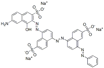 CAS#: 6476-10-4， 8-[(7-Amino-1-Hydroxy-3-Sulfo- 2-Naphthalenyl)Azo]-5-[[4-(Phenylazo)-6-Sulfo -1-Naphthalenyl]Azo]-2-Naphthalenesulfonic Acid Trisodium Salt