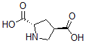 structure of CAS# 64769-66-0, (2S,4R)-2,4-Pyrrolidinedicarboxylic Acid