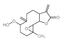 CAS#: 64845-91-6， (1aR,4R,7aS,10aS,10bR)-2,3,4,5,6,7,7a,8,10a,10b-Decahydro-4-Hydroperoxy-1alpha-Methyl-5,8-Bis(Methylene)Oxireno[9,10]Cyclodeca[1,2-b]Furan-9(1aH)-One