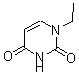 结构式 CAS# 6490-42-2, 1-乙基嘧啶-2,4-二酮