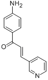 structure of CAS# 64908-88-9, (2E)-1-(4-Aminophenyl)-3-Pyridin-3-Ylprop-2-En-1-One;(E)-1-(4-Aminophenyl)-3-(3-Pyridyl)Prop-2-En-1-One;(E)-1-(4-Aminophenyl)-3-Pyridin-3-Yl-Prop-2-En-1-One;4'-Amino-3-Azachalkon [Czech]