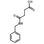 structure of CAS# 64984-60-7, 4-(Benzylamino)-4-oxobutanoic acid;3-[N-benzylcarbamoyl]propanoic acid;4-(benzylamino)-4-oxobutanoic acid;N-Benzylsuccinamic acid