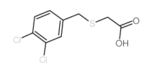 结构式 CAS# 65051-00-5, (3,4-二氯苄基)硫代]乙酸