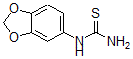 structure of CAS# 65069-55-8, N-1,3-Benzodioxol-5-Yl-Thiourea;1-(3,4-METHYLENEDIOXYPHENYL)-2-THIOUREA;N-(1,3-BENZODIOXOL-5-YL)THIOUREA