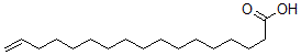 structure of CAS# 65119-97-3, 16-Heptadecenoic Acid;16-HEPTADECENECARBOXYLIC ACID;16-HEPTADECENOIC ACID