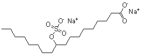 CAS 登录号：65151-76-0， 9-(磺基氧基)-十八烷酸钠盐(1:2)