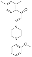 CAS#: 65201-18-5， 1-(2,4-Dimethylphenyl)-3-(4-(2-Methoxyphenyl)-1-Piperazinyl)-2-Propen- 1-One