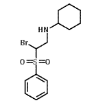 CAS#: 65210-99-3， N-[2-Bromo-2-(phenylsulfonyl)ethyl]cyclohexanamine