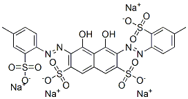 CAS#: 65271-28-5， Tetrasodium 4,5-Dihydroxy-3,6-Bis[(4-Methyl-2-Sulphonatophenyl)Azo]Naphthalene-2,7-Disulphonate
