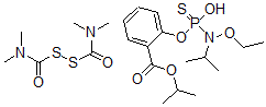 CAS#: 65272-22-2， 2-((Ethoxy(1-Methylethyl)Amino)Phosphenothioyl)Oxy-Benzoic Acid 1-Methylethyl Ester Mixt. With Tetramethylthioperoxydicarbonic Diamide