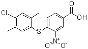 CAS#: 652967-64-1， 4-[(4-Chloro-2,5-dimethylphenyl)sulfanyl]-3-nitrobenzoic acid