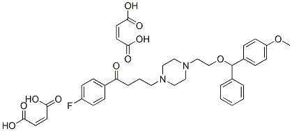 CAS#: 65329-80-8， N-[2-(4-Methoxybenzhydryloxy)Ethyl]-N'-[3-(4-Fluorobenzoyl)Propyl]Piperazine Dimaleate