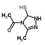 CAS 登录号：65348-44-9， 1-(3-甲基-5-硫基-1,5-二氢-4H-1,2,4-三唑-4-基)乙酮