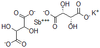 CAS#: 6535-15-5， 2,3-Dihydroxy- (2R,3R)-Butanedioic Acid Antimony Potassium Salt (2:1:1)