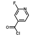 structure of CAS# 65352-95-6, 2-Fluoroisonicotinoyl chloride;2-Fluoro-isonicotinoyl chloride;MFCD11227178