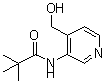 结构式 CAS# 653584-64-6, N-[4-(羟基甲基)-3-吡啶基]-2,2-二甲基丙酰胺