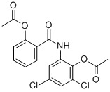 CAS 登录号：65372-85-2， 2-(乙酰氧基)-N-(2-(乙酰氧基)-3,5-二氯苯基)-苯甲酰胺