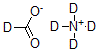 structure of CAS# 65387-23-7, Formic-D Acid-D,Ammonium-D3 Salt;Ammonium-D4formate-D;AMMONIUM FORMATE-D5