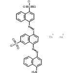 CAS#: 6548-25-0， Disodium 4-({4-[(4-Amino-1-Naphthyl)Diazenyl]-6-Sulfonato-1-Naphthyl}Diazenyl)-1-Naphthalenesulfonate