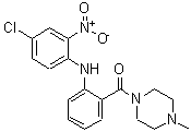 CAS#: 65514-72-9， {2-[(4-Chloro-2-nitrophenyl)amino]phenyl}(4-methyl-1-piperazinyl)methanone