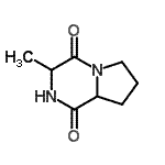 CAS#: 65556-33-4， 3-Methylhexahydropyrrolo[1,2-a]pyrazine-1,4-dione