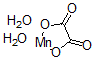 structure of CAS# 6556-16-7, (T-4)-Diaqua[Ethanedioato]-Manganese;Manganese(II) Oxalate Dihydrate, Mn 30% Min;MANGANESE(II) OXALATE DIHYDRATE 97+%;Oxalic Acid Manganese(II)·Dihydrate