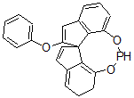 structure of CAS# 656233-53-3, (11aR)-10,11,12,13-Tetrahydro-5-Phenoxy-Diindeno[7,1-de:1',7'-fg][1,3,2]Dioxaphosphocin;Phenyl-[(R)-1,1-Spirobiindane-7,7-Diyl]-Phosphite,  (11Ar)-(+)-10,11,12,13-Tetrahydrodiindeno[7,1-De:1Μ,7Μ-Fg][1,3,2]Dioxaphosphocin-5-Phenoxy;(11Ar)-(+)-10,11,12,13-Tetrahydrodiindeno[7,1-De:1',7'-Fg][1,3,2]Dioxaphosphocin-5-Phenoxy,Min.98%(R)-Ship;(11AS)-(-)-10,11,12,13-TETRAHYDRODIINDENO[7,1-DE:1',7'-FG][1,3,2]DIOXAPHOSPHOCIN-5-PHENOXY