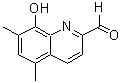 结构式 CAS# 6563-24-2, 8-羟基-5,7-二甲基-2-喹啉甲醛