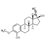 CAS#: 65694-22-6， (17beta)-17-Ethynyl-3-methoxyestra-1,3,5(10)-triene-4,17-diol